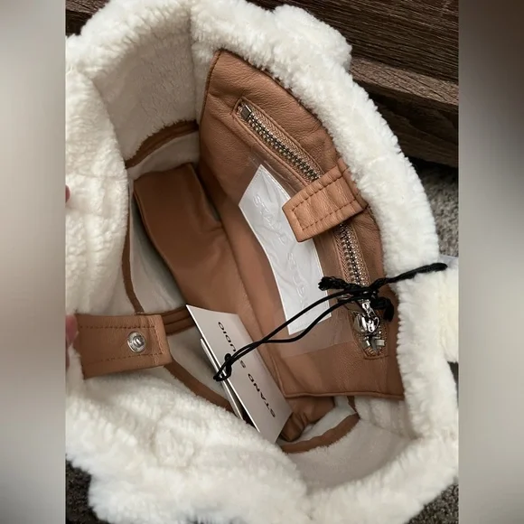 NWT Stand Studio Tan Mini Liz Tote - Picture 2 of 7